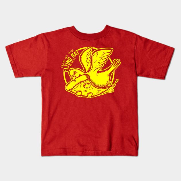 Year of the Flying Rat (Pigeons of New York) Kids T-Shirt by UselessRob